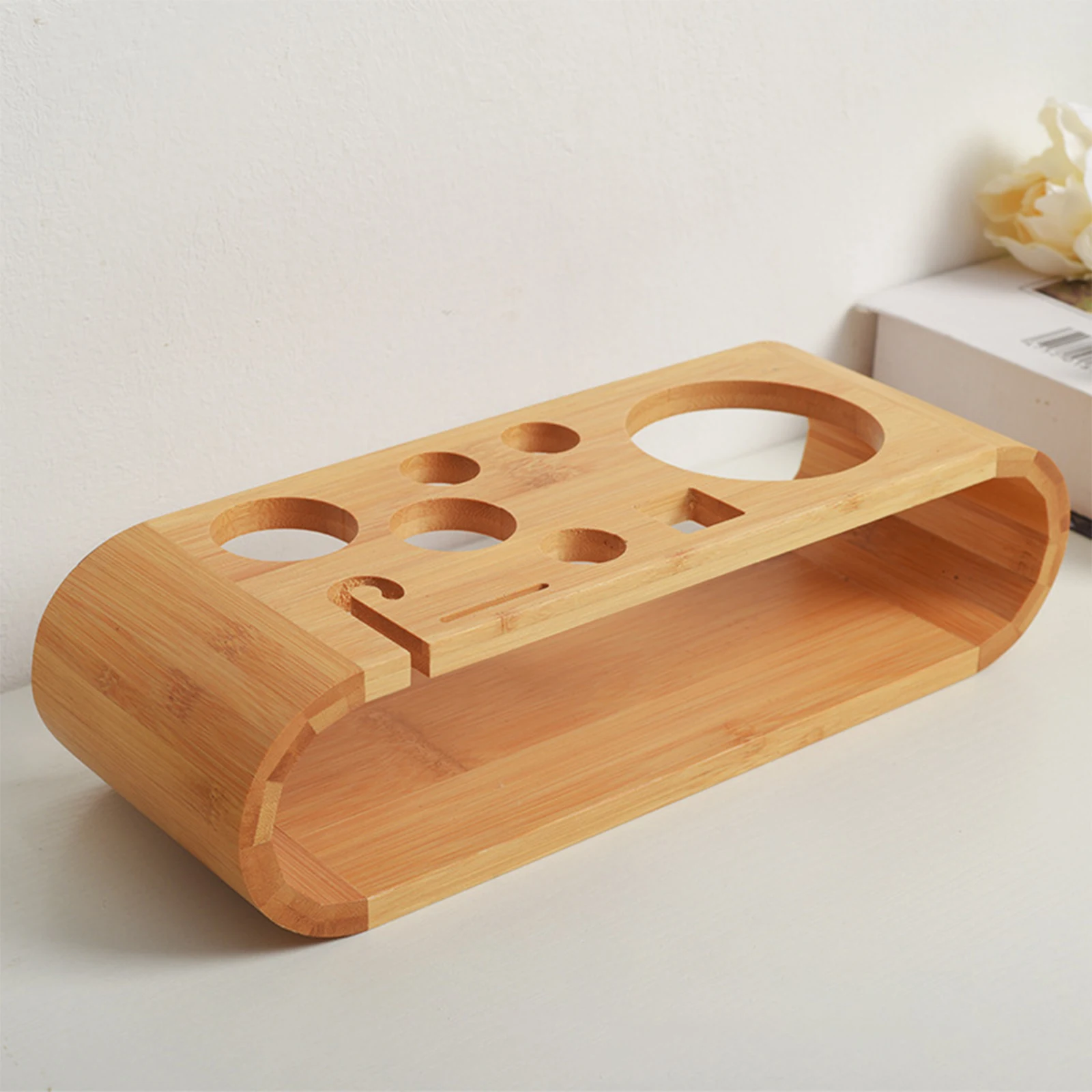 Multifunction Cocktail Shaker Wooden Rack Desktop Stand Gift Barware Drinkware Set for Party Kitchen Wedding Bar Beginners