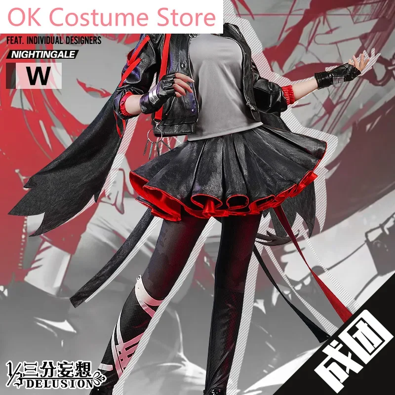 Anime! Arknights W Sniper Game Suit RHODES ISLAND Lovely Uniform Cosplay Costume Halloween Party Outfit For Women