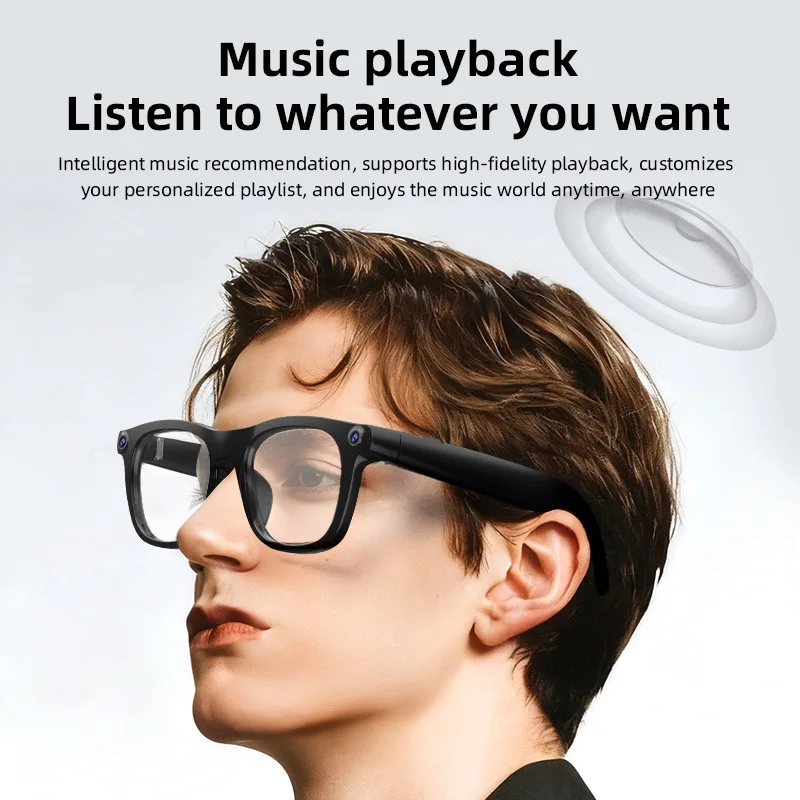GL02 AI Smart Glasses — 13MP camera, 140+ language translation, AI assistant, meeting recorder. Wear it. See more - view 3
