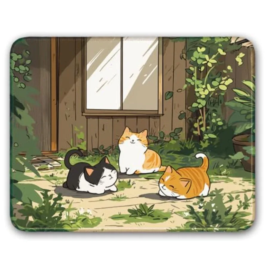 

Non-Slip Mouse Pad Gaming Mouse Pad Small Mousepad for Computer, Laptop, Gamer, Cat Pattern, 8x10 inch