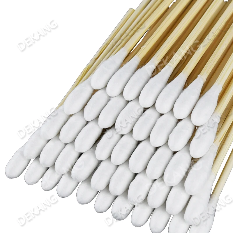 使い捨て滅菌済み化粧用木製スティック、赤ちゃんの耳掃除用家庭用綿棒