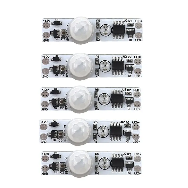 BAAE 10PCS DC 5-24V 12V PIR Motion Sensor Switch Module Human Movement Sensor Detector Controller Switch Module