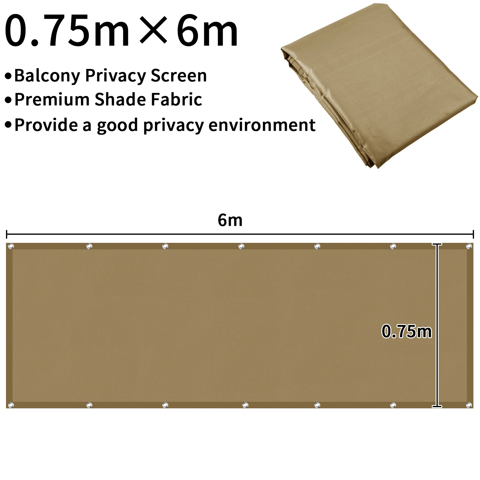 Sichtschutzzaun für den Außenbereich mit wasserdichtem UV-Schutz-Sonnenschutzstoff für Balkon und Garten mit Lochdesign – Detail 3