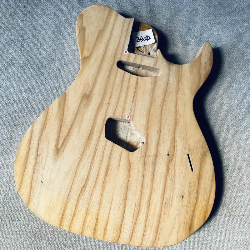 EB492 Custom Tele Electric Guitar in Natural Solid ASH Wood TL Standard Pickups Custom Bridges Unfinished DIY Replace Parts