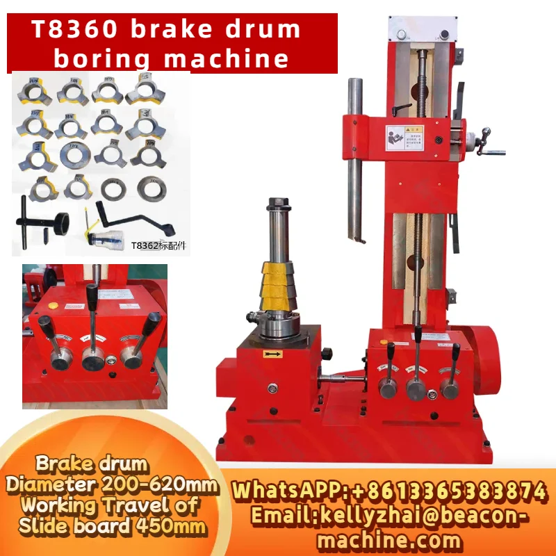 

T8360 Авто Ремонт Тестер Оборудование Тормозной Диск Токарный Станок для Вертикального Тормозного Барабана Расточный Станок