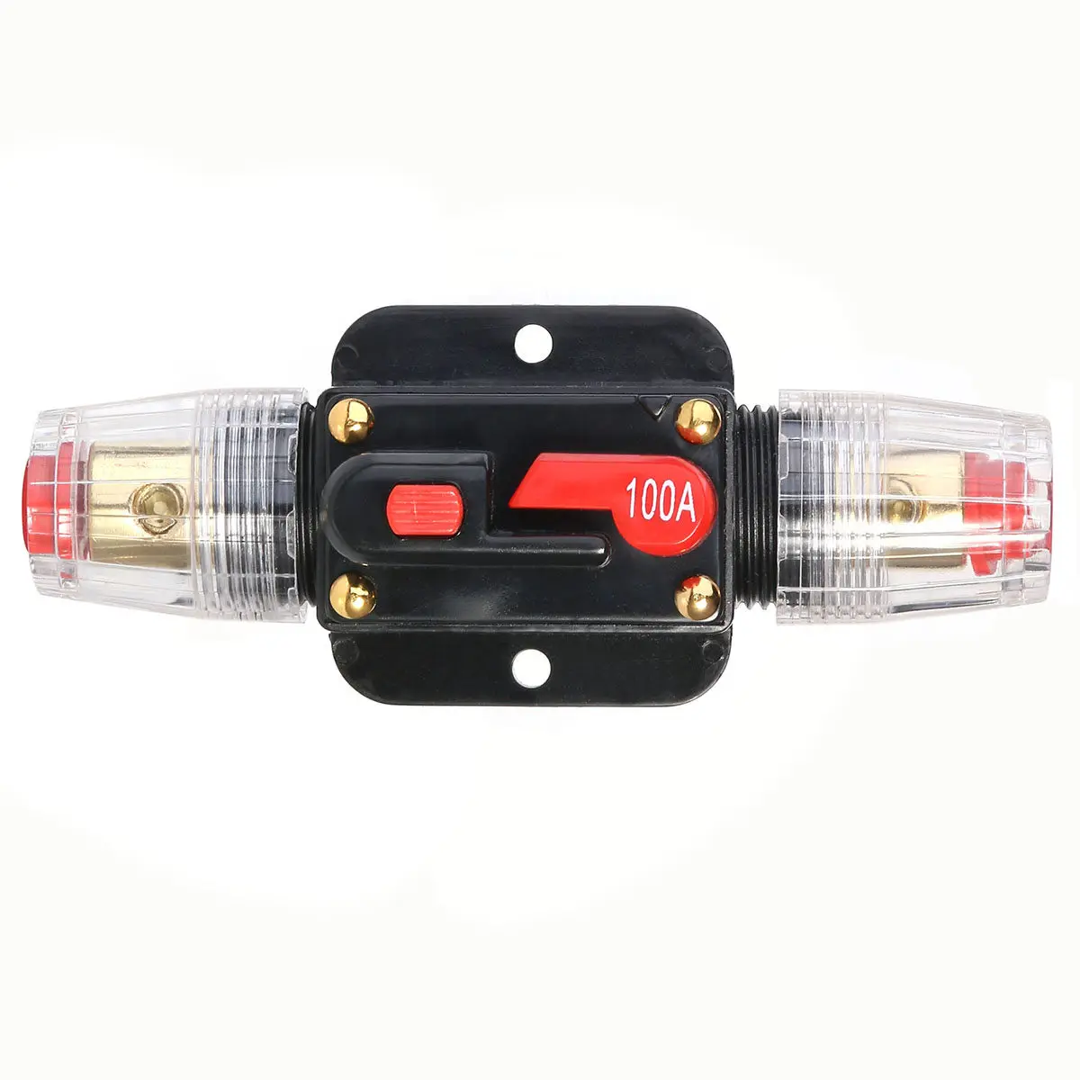 Circuit Breaker Reset Fuse Holder 100A Waterproof 12V 24V Dc Car Stereo Audio Video Boat Marine Bike Protection Kill Switch