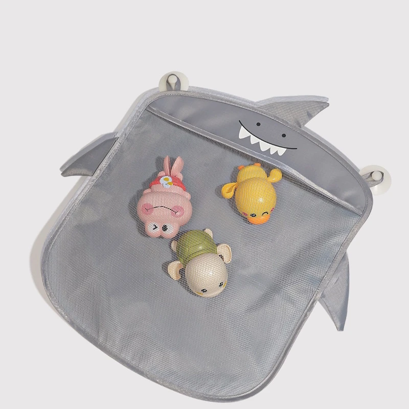 Mesh Baby Bath Toy Storage Bags Sucker Design Baby Bath Organizers for Bathtub Toys Cartoon Animal Cloth Sand Toys Storage Net