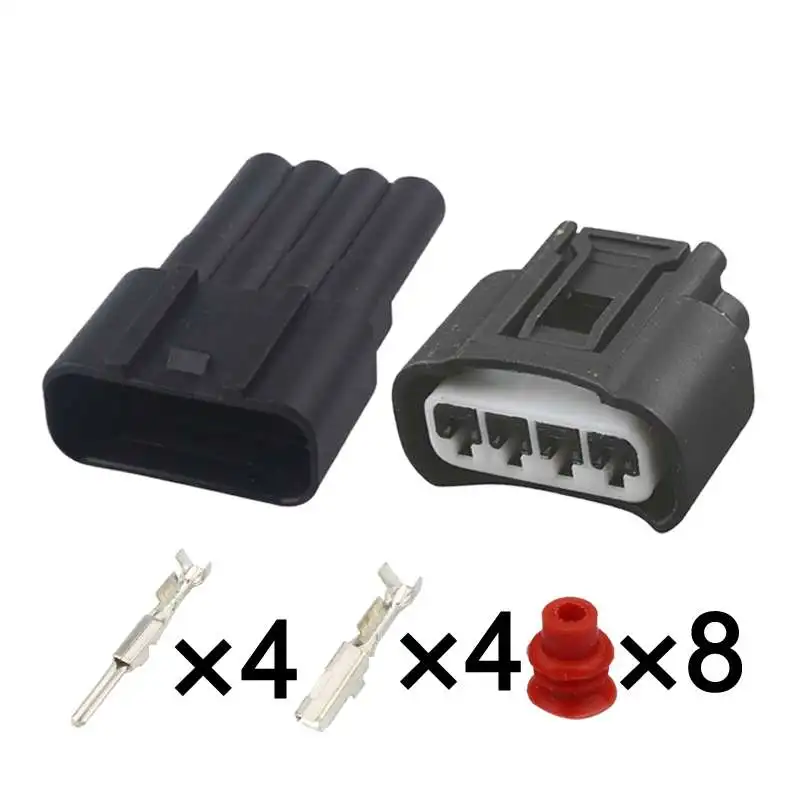 4 Hole Automobile Ignition Starter Coil Electric Wire Socket Car Male Female Docking Connectors For Toyota 7283-7449-30