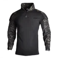 black camoufla shirt