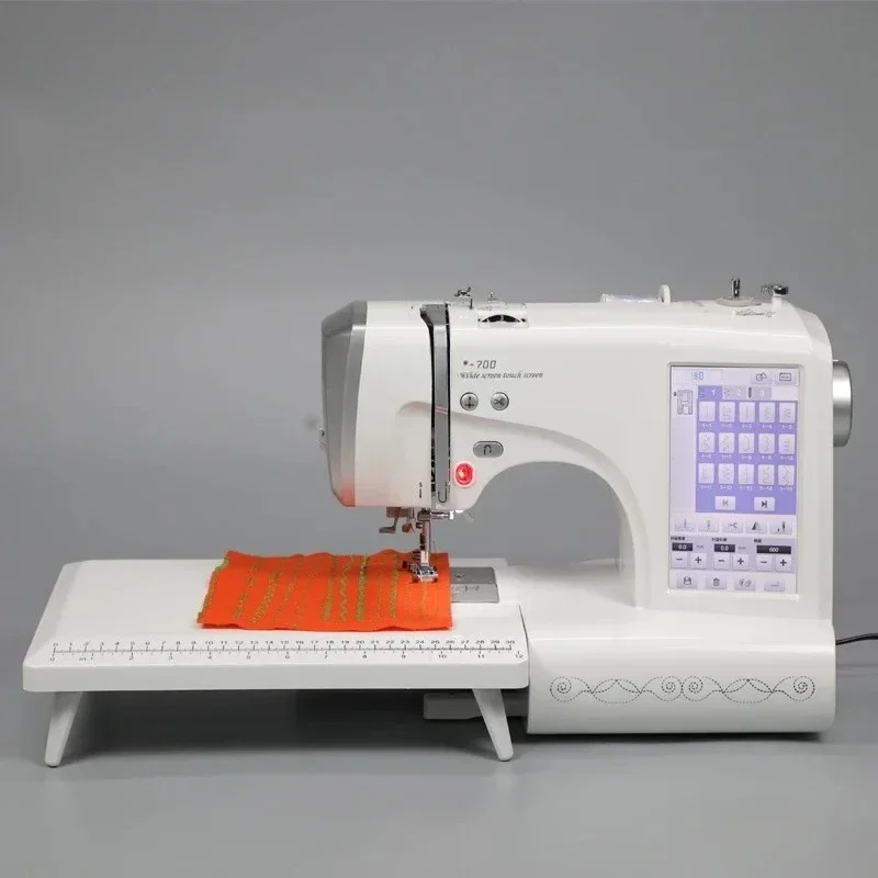 MRSV700 electric mini portable electric crafting mending sewing machine with LCD panel embroidery machines for garment