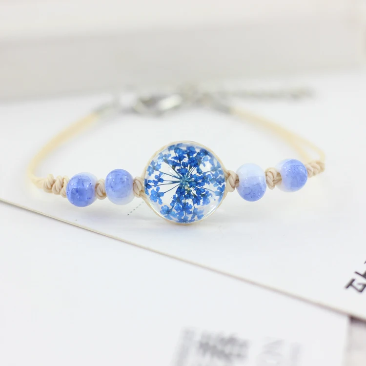 DIY Bohemia glass Charm Bracelets for women Wholesale drop shipping Gift wrap bracelets&Bangles #1033