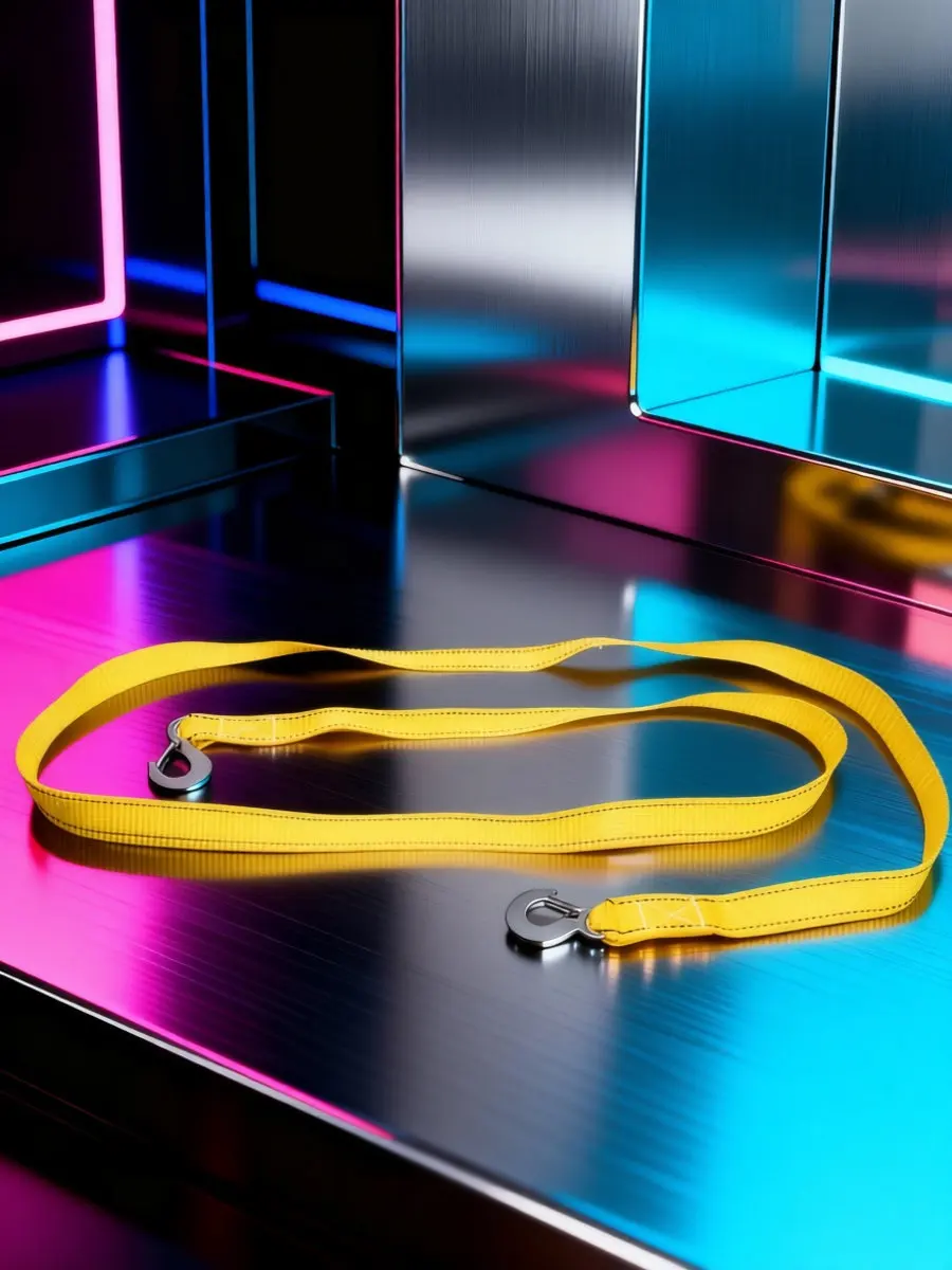 3M Fluorescent Tow Rope Heavy Duty Strap for Motorcycles Bicycles Cars Tow Strap Kit Towing Straps with Hooks