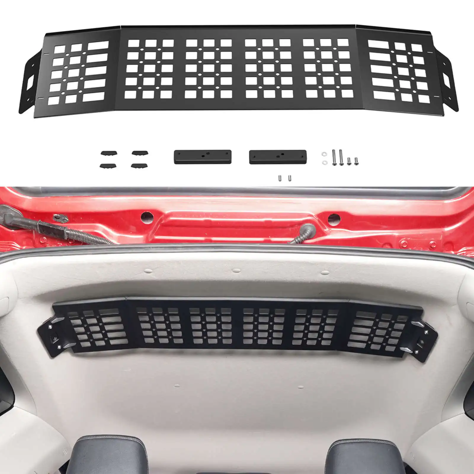 BEVINSEE Car Trunk Roof Rack Storage Holder Bag Holder for Toyota 4Runner 2010-2024, Replace for 74631-35031-B1, 74631-35031-E1