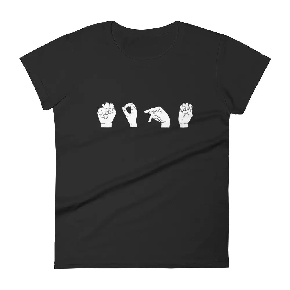 Sign Language NOPE T Shirt ASL Funny