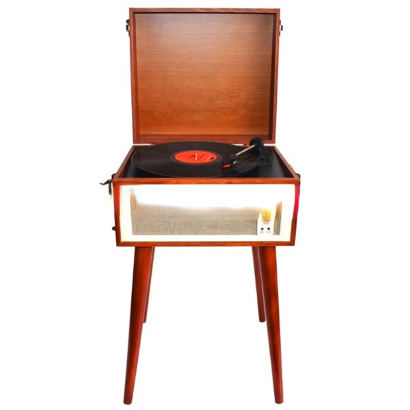 Vintage Portable Turntable Record Player 33/45/78 RPM Vinyl LP Record Player Built-in Speaker Gramophone