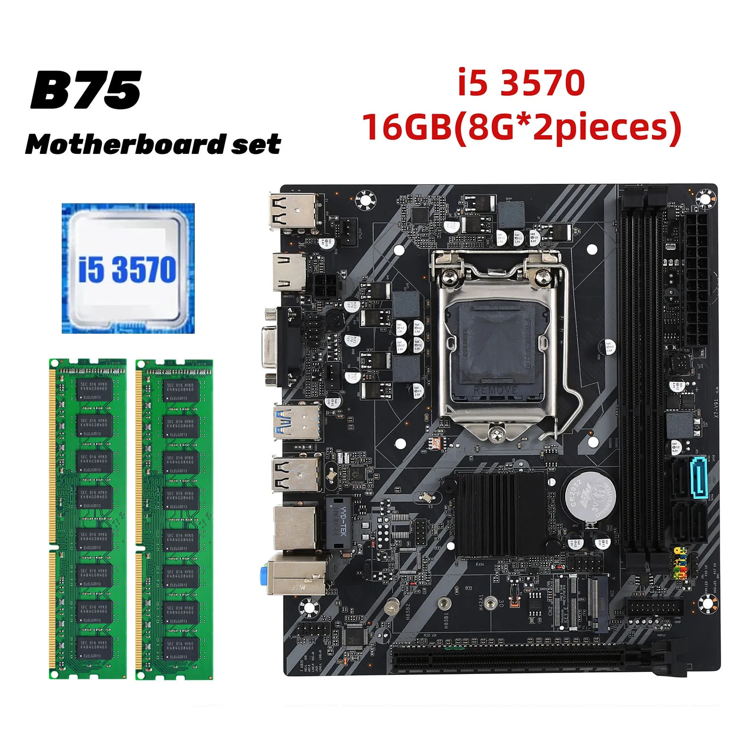 para-b75-tablero-principal-cpu-set-ordenador-escritorio-hogar-oficina-lga-1155-pin-ddr3-memoria-con-i5-3570