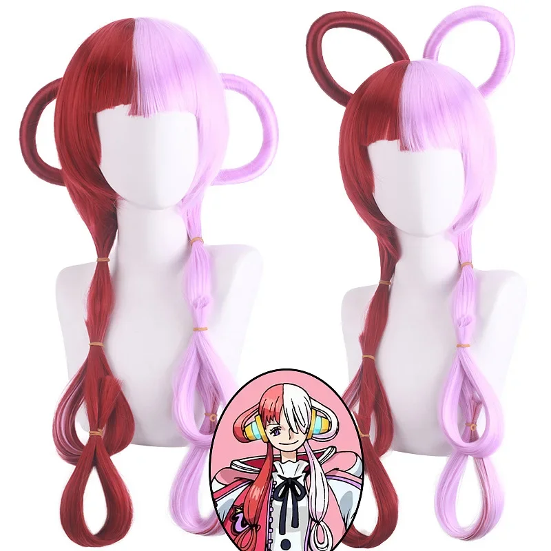 

Novelty Children's Uta Cos Wig Anime FILM RED UTA Cosplay Long Synthetic Hair Halloween Party Costume Cosplay Wig