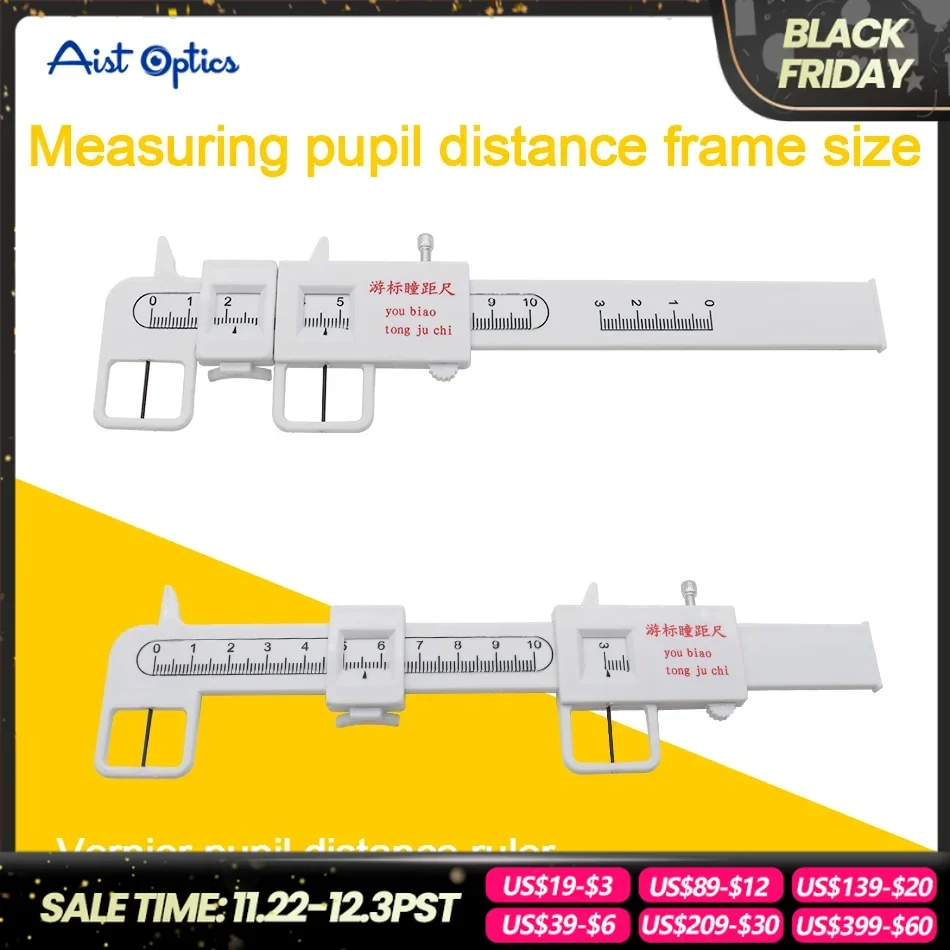 Measure Optical Vernier PD Ruler Pupil Distance Meter Eye Ophthalmic Tool