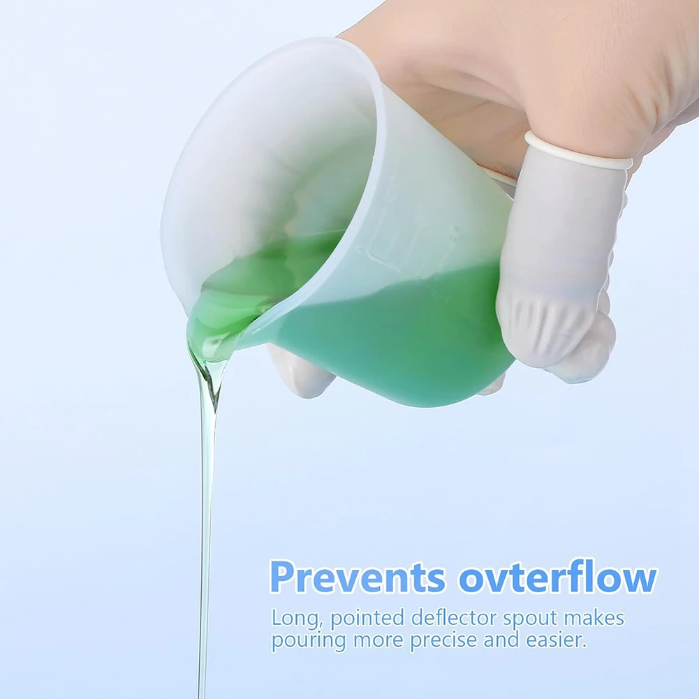 

-September Silicone Measuring Cups For Resin, Resin Supplies With 600ML&250ML+ 100ML Silicone Cups, Resin Mixing Cups