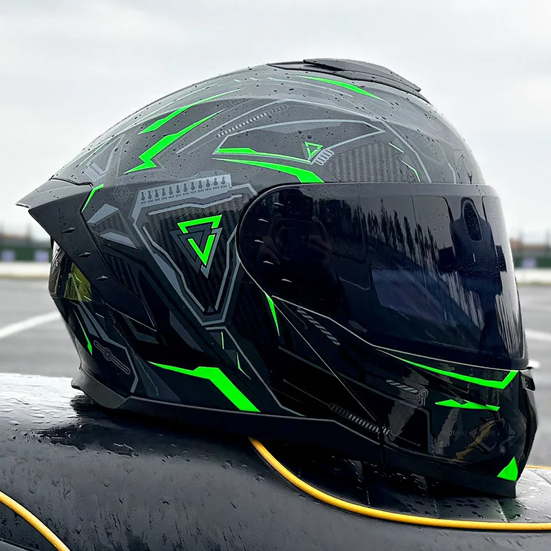 LVS-909-DOT Standard Motorcycle Flip Up Helmet, Durable ABS Hard Shell, Breathable Comfortable Urban Commute Safety Gear image 3