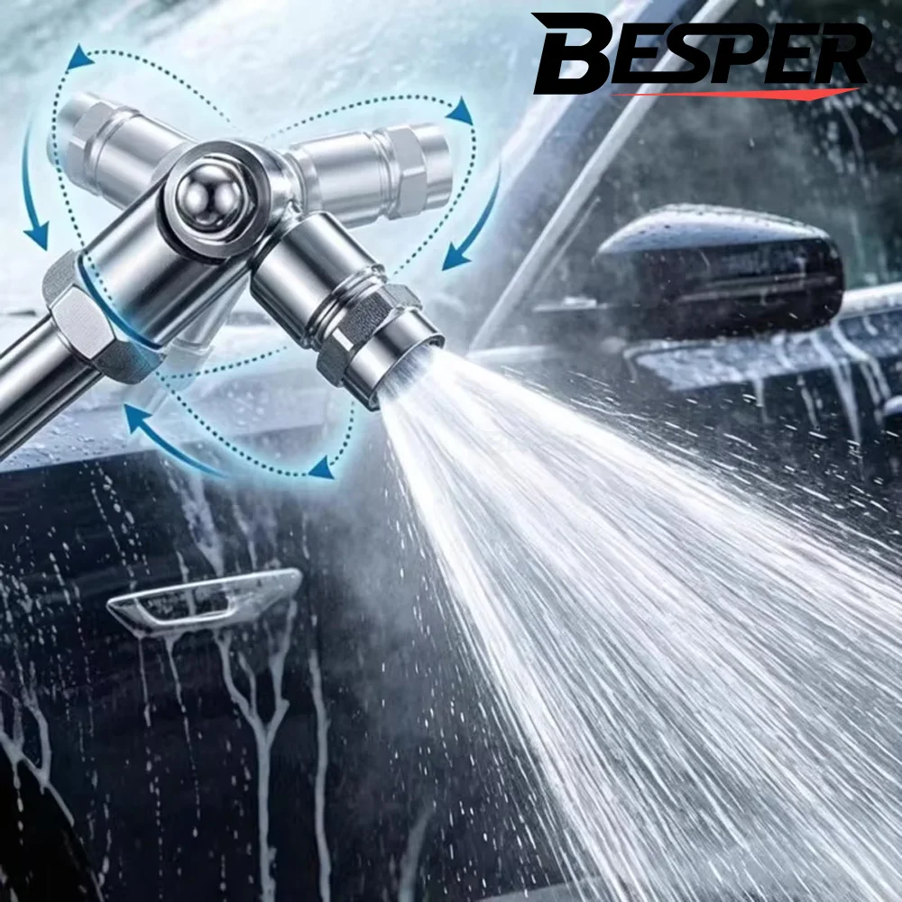 360° Swivel Pressure Washer Wand with 25° Fan Spray Nozzle, 1/4