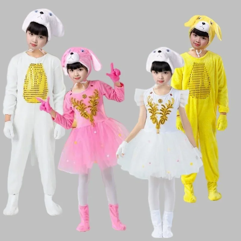 

Children's animal performance clothing Big Grey Wolf and Three Little Pigs dance performance clothing Little Pig and Little Dog