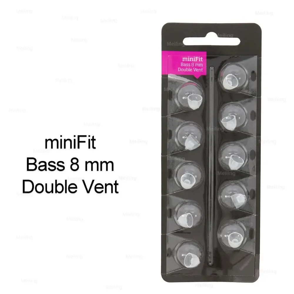 

Oticon MiniFit Universal Domes 1pack 10pcs Bass 8mm Double Vent Dome for Oticon Hearing Aid Hearing Aid Dome Supplies
