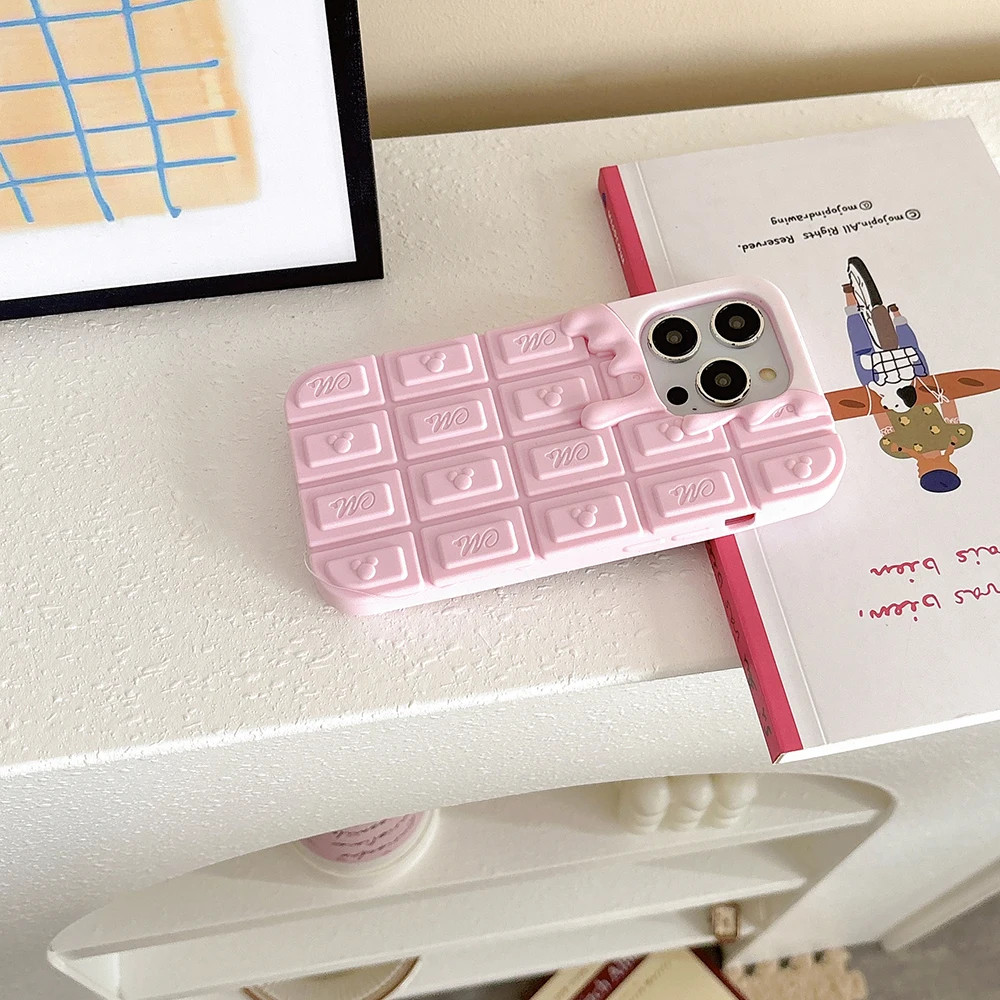 Cartoon Maus Schokolade Eis Fall Weiche Silikon Abdeckung Für iphone 17 Air 16 15 14 13 12 Pro Max 6 6S 7 8 Plus 5 5S 4 4S SE – Detail 2