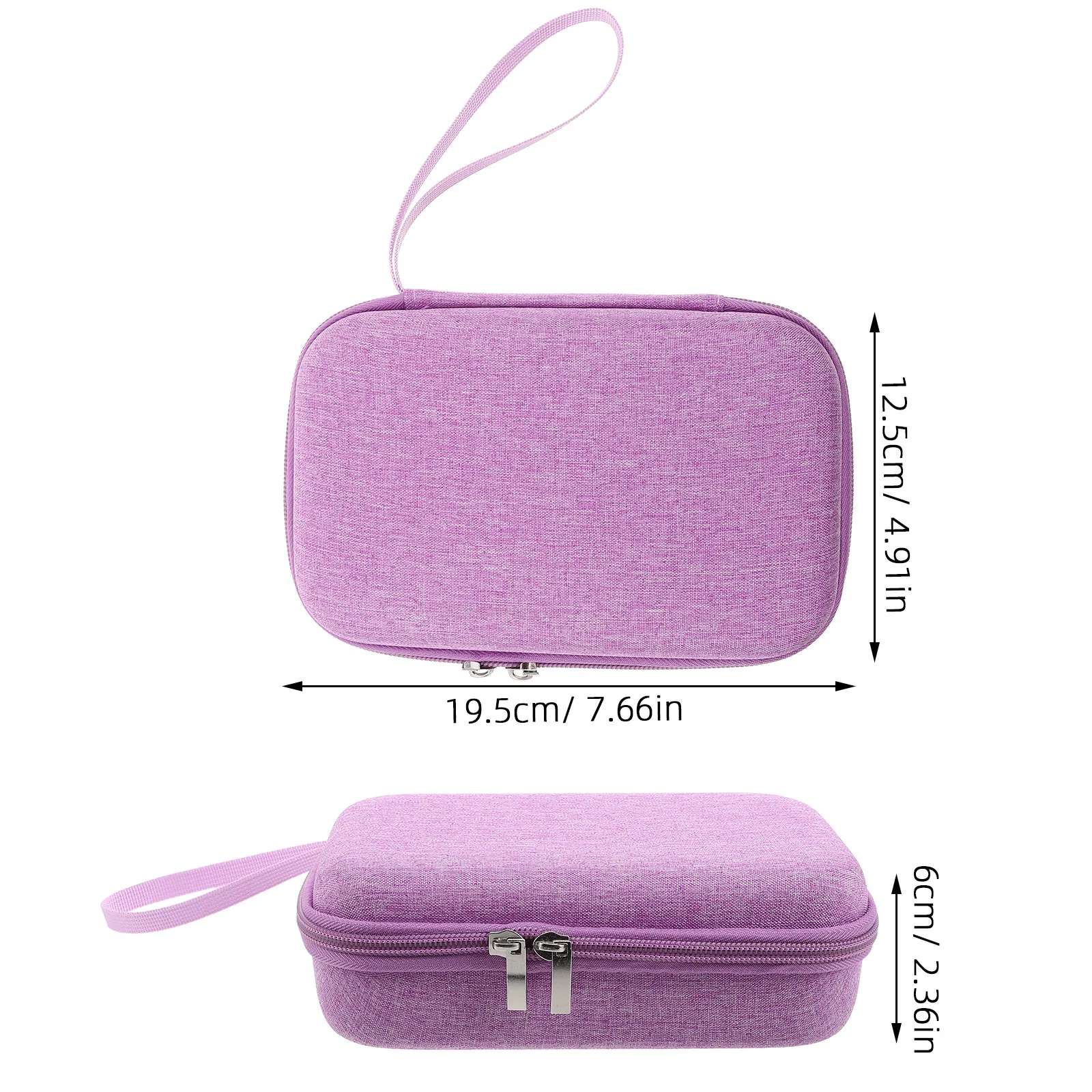 Diabetic Insulin Vial Case Purple Shockproof Insulated Travel Organizer Cool Bag Storage for Injection Supplies Fridge