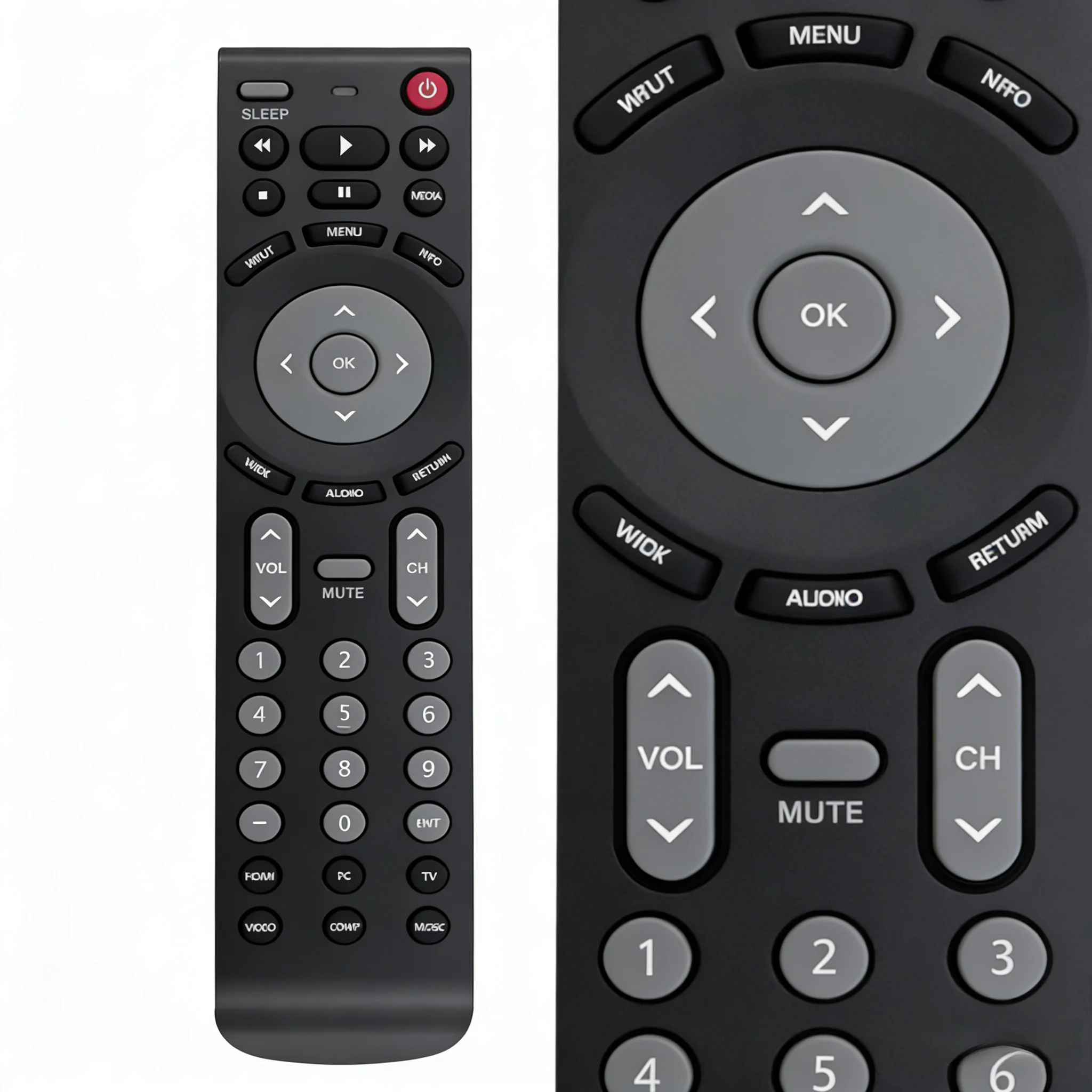 Replacement RMT-JR01 Remote Control for JVC TV BC50R EM28T EM32FL EM32T EM32TS, Direct Use