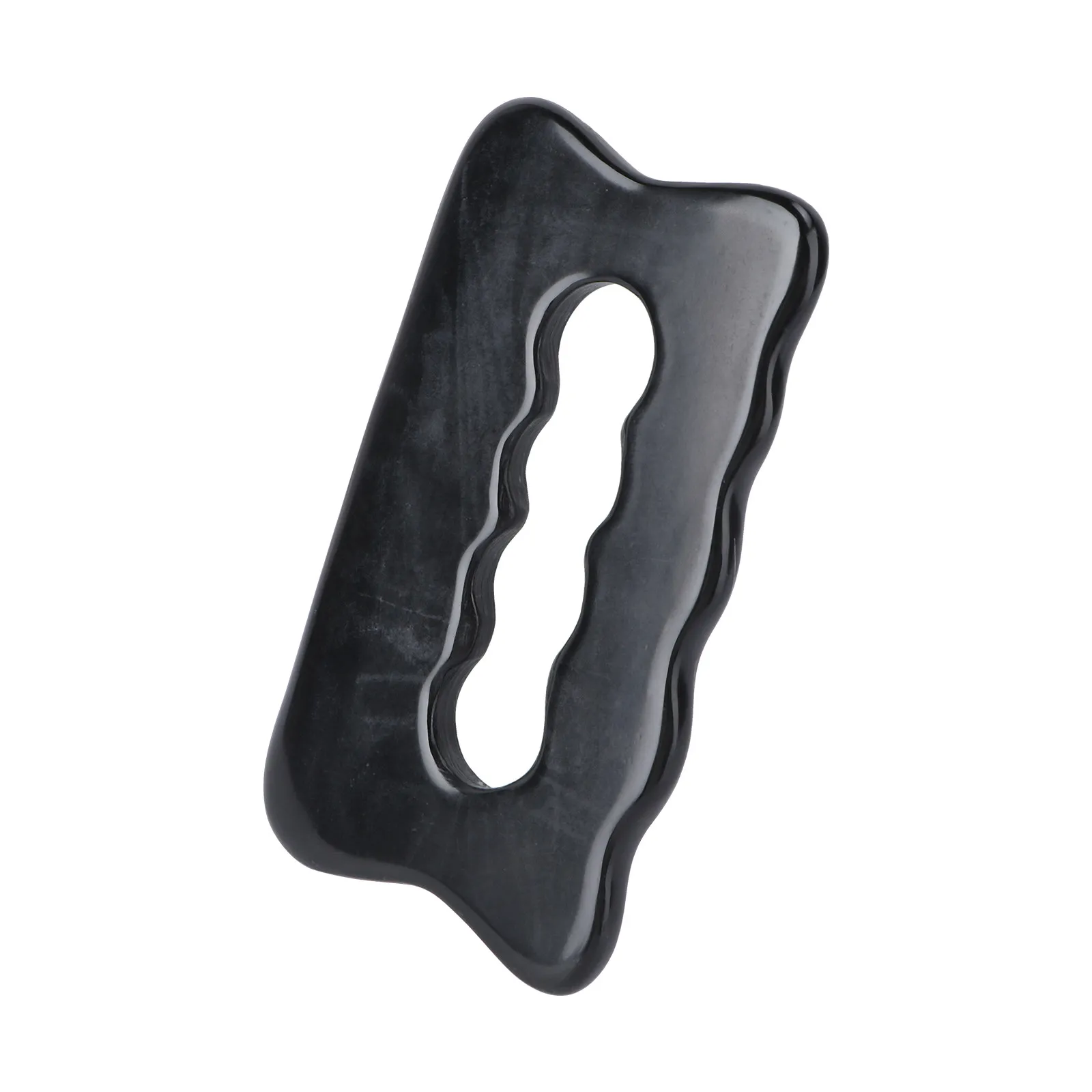 

Natural Black Bian Stone Gua Sha Massage Board Ergonomic Smooth Skin-Friendly Tool for Facial Neck Back Therapy Spa Beauty Care