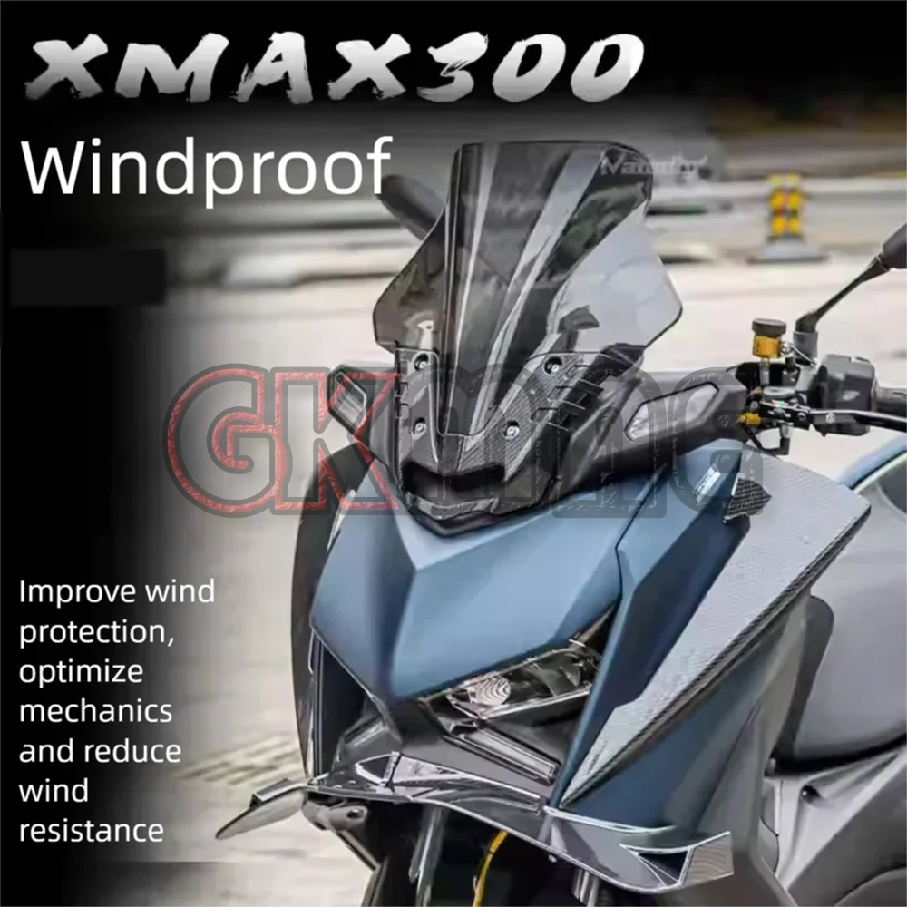 For YAMAHA XMAX300 X-MAX 300 XMAX 300 Motorcycle Modification Windshield Increase Height Windproof Fairing