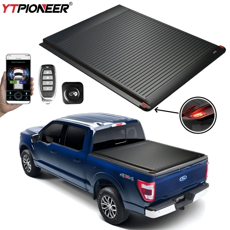 

Electric Retractable Hard Tonneau Cover for F150 Xlt Supercrew Pickup Truck 2008-2014 Roll up Bed Cover 6.5"