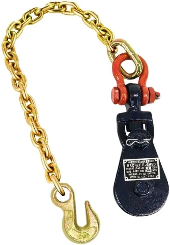 

2-тонный блок-направляющая с цепью для эвакуатора-платформы, эвакуатора-манипулятора, автовоза, тросового эвакуатора