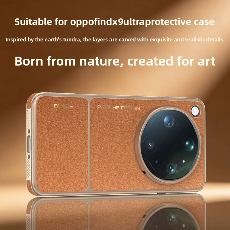 Étui de luxe en cuir PU magnétique avec chargement sans fil pour OPPO Find X9 Ultra, coque de protection arrière pour téléphone Find X9 Ultra