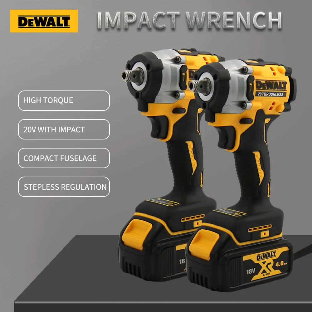 DEWALT DCF921 ATOMIC 20V MAX accusleutel 1/2 inch accu-slagmoersleutel variabele snelheid oplaadsleutel DCF921N met batterij