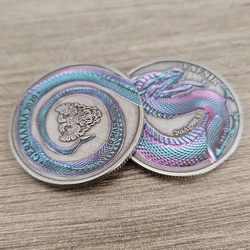 Lucky Dragon Coin Embossed Commemorative Medal Souvenir Coin