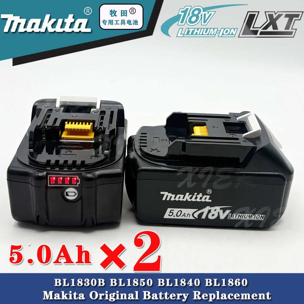 

MAKITA 18V Rechargeable Lithium Battery EU Plug charger.6000mAh Battery Capacity Indicator for DDF487 DTD173 DTW700 DGA404 tools