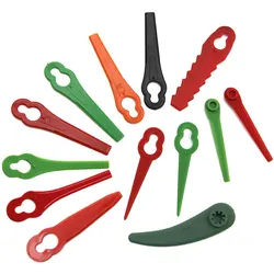 100pc L83 Plastic Lawn Mower Blade Gourd Shaped Courtyard Lawn Garden Lawn Mowing Electric Tool Accessories Blade Set