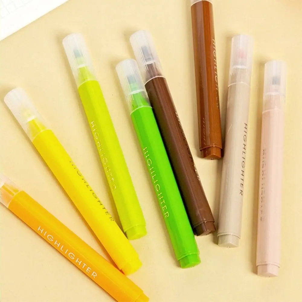 4PCS/Set New Fragrant Highlighter Pen Eye Protection Painting Graffiti Fluorescent Pen Large Capacity Marker Pen School Office