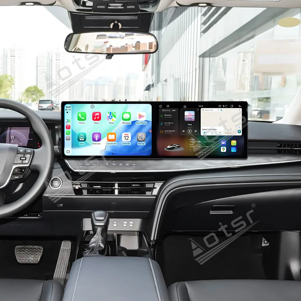 

Для Toyota Camry 2024, автомобильный GPS Navi, двойной экран, 10,1 дюйма, Android 15, мультимедийный плеер Carplay, HD сенсорный экран, автомобильное радиоприемник