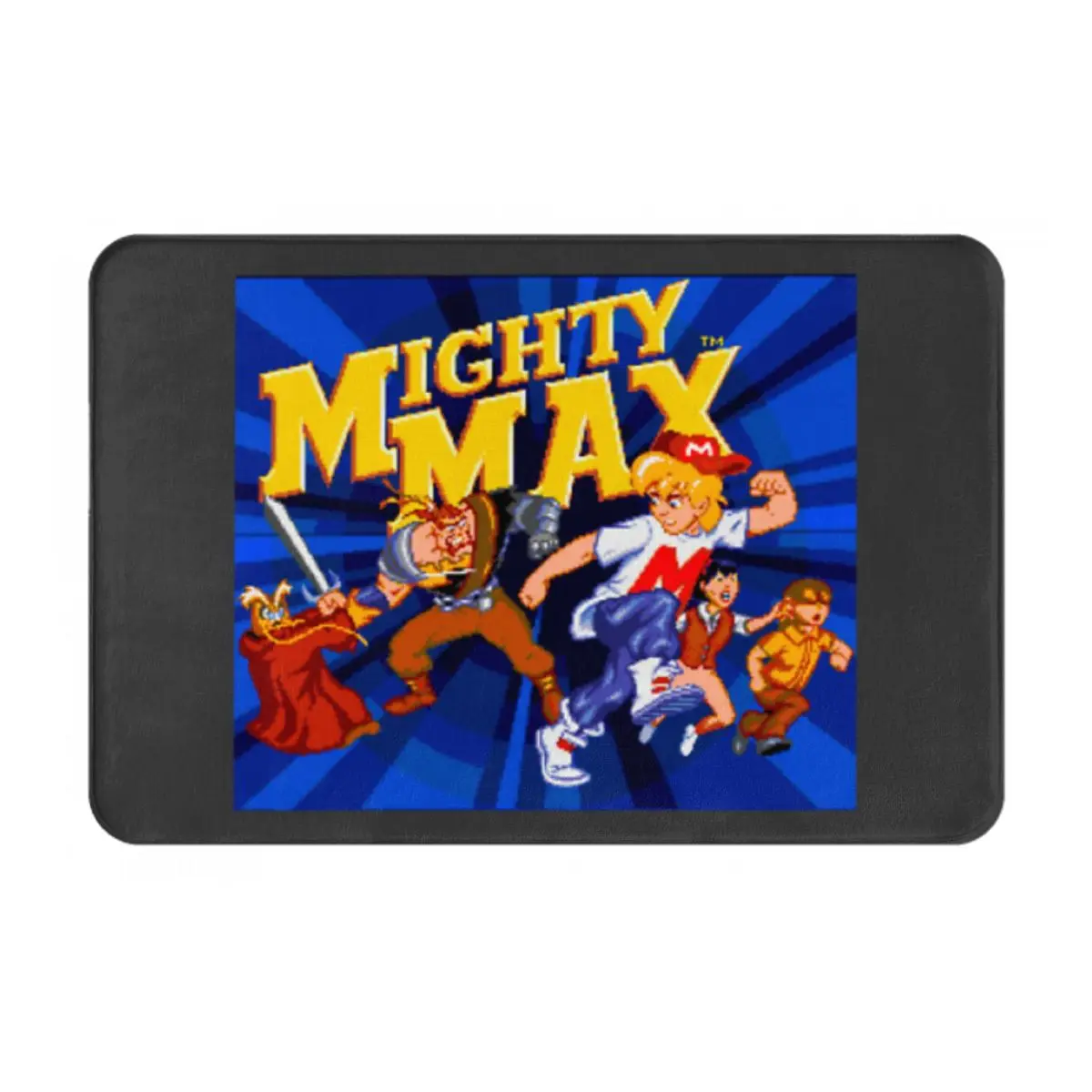 Tapis de sol The Adventures Of Mighty Max, paillasson en fibre de coco pour porte d'entrée, tapis anti-salissures robuste