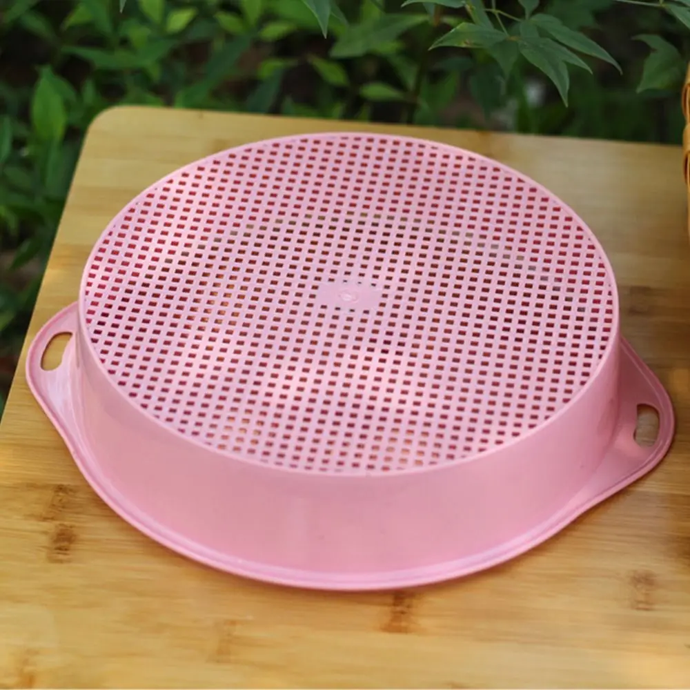 Sifting Tool Plastic Soil Sieve Sifter Multi-use Manual Sand Screen Filter Round Garden Mesh Pan Gardening Toy