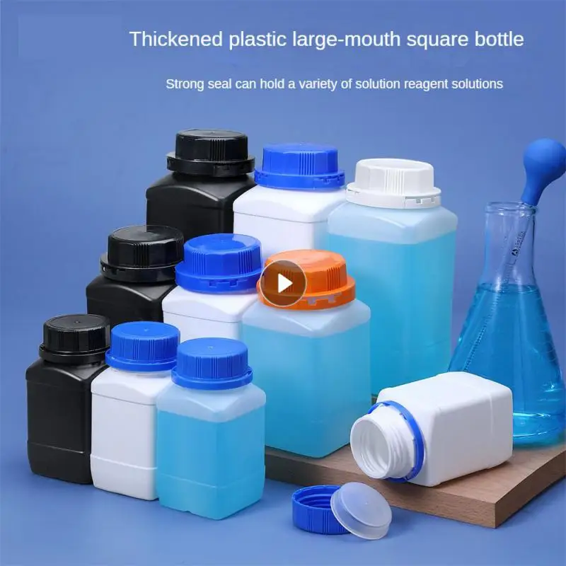 Solid Powder Pill Vial Container Refillable Recyclable Hdpe 250/500/1000ml Cuisine Reagent Packing Bottle Tamper-proof