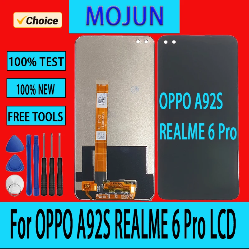 LCD Display For REALME 6 Pro LCD Display Touch Screen Digitizer Assembly For OPPO A92S REALME 6 Pro LCD Screen Replacement