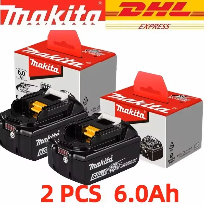 

2026 original Makita 18V 5.0Ah 6.0Ah 9.0Ah rechargeable battery, Makita BL1840 BL1830B BL1830B power tool battery, 18V charger