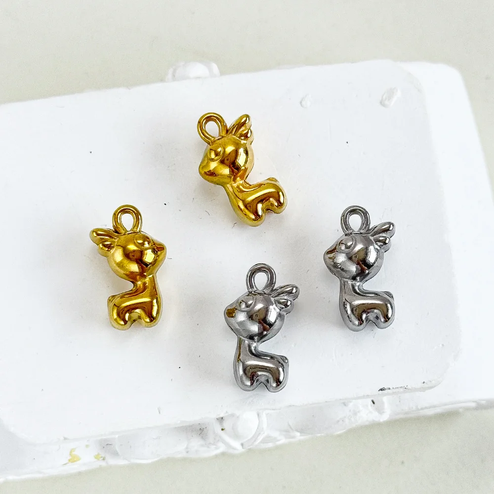 

Cordial Design 10*19MM 50Pcs Charms/Hand Made/Stainless Steel Pendant/Deer Shape/DIY Necklace Making/Jewelry Accessories #195320