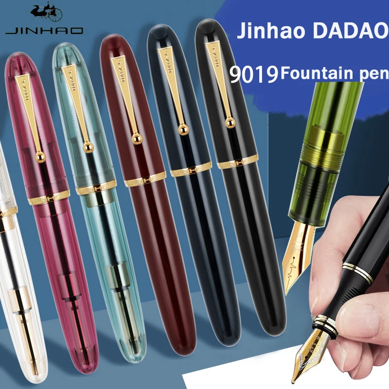 

Jinhao Dadao 9019 Fountain Pen,Premium Large Ink Capacity EF/F/M Lridium Nib Business/Calligraphy Pen For Executive,Men&Women