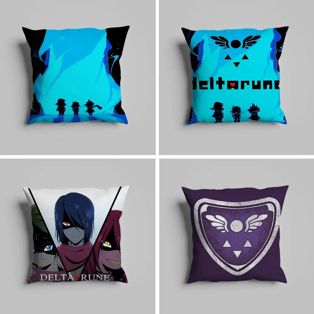 

Hot Game D-Deltarune Pillow Case Pillowcase For Car Pillows 60x60 Cushions Luxury Double Sided Cover Home And Decoration Sofa 3