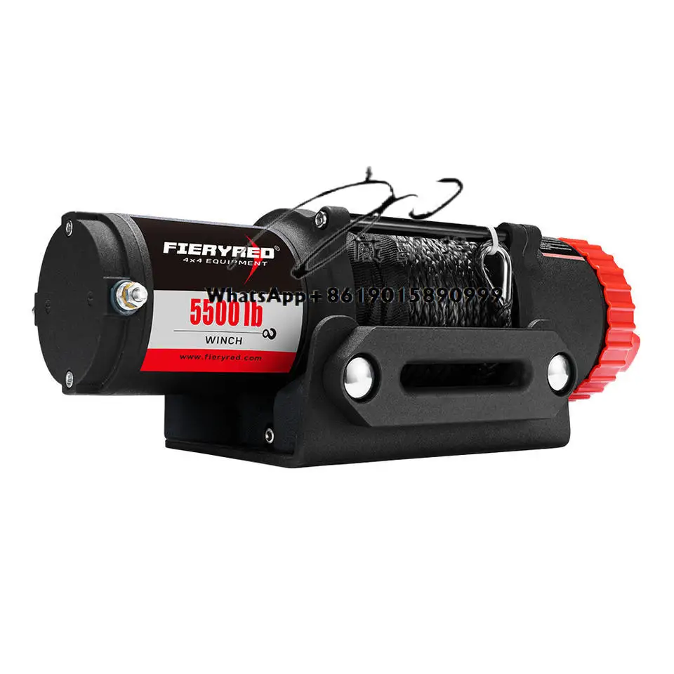 

12V 5500LBS OffRoad Car Synthetic Rope Electric Winch for 4x4 ATV UTV Boat